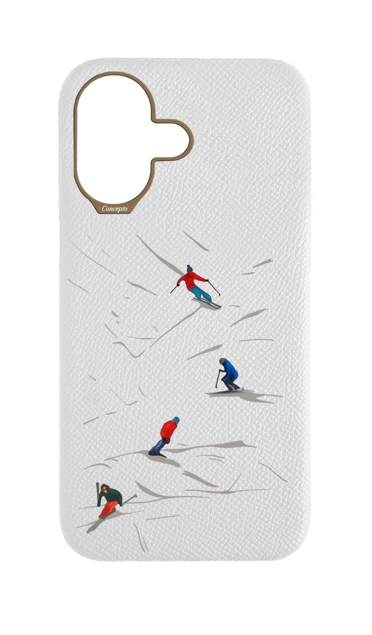 White Strapless Case - Downhill Ski