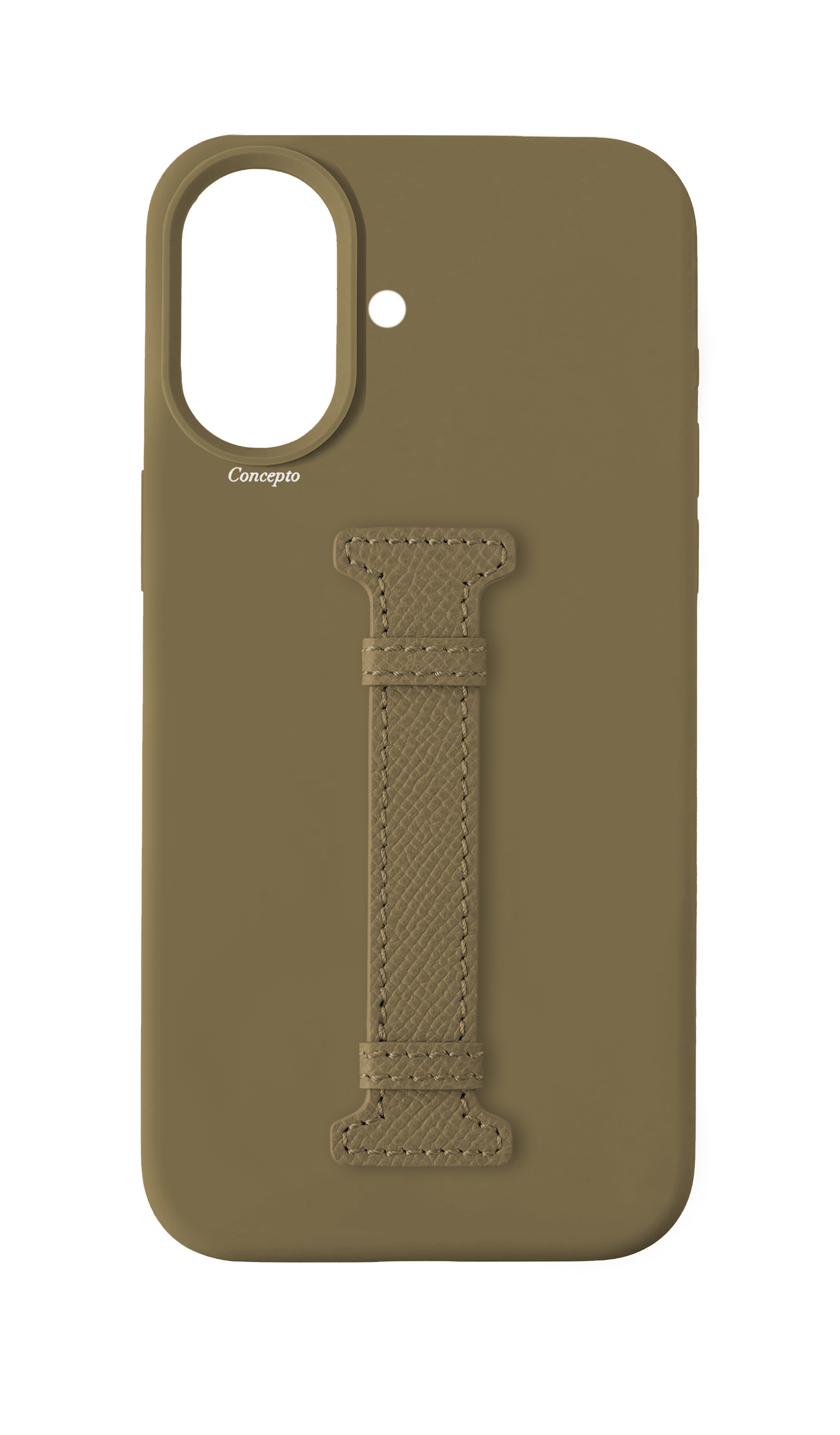 Taupe Silicon Middle Strap Case