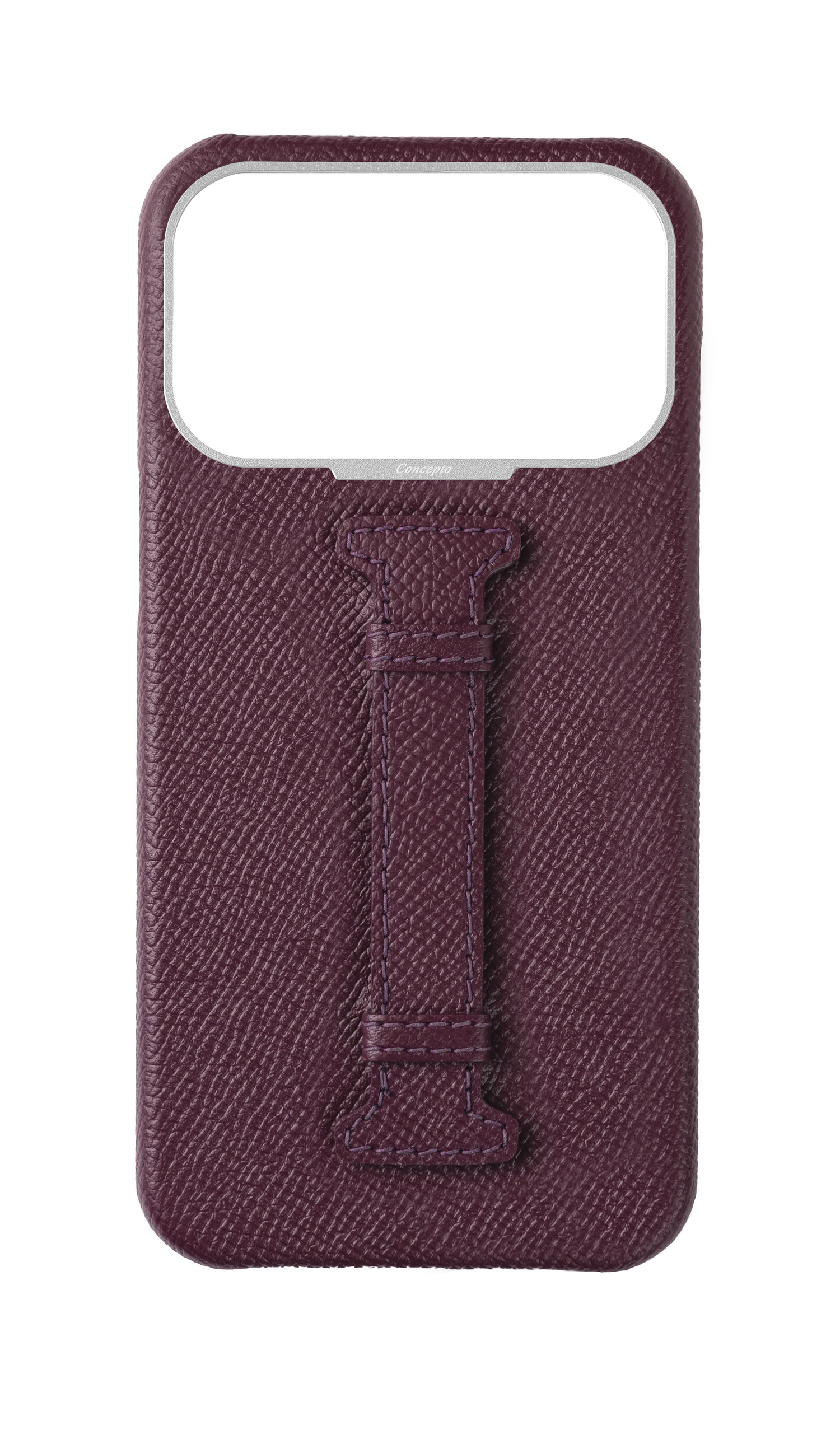 Maroon Epsom Middle Strap Case