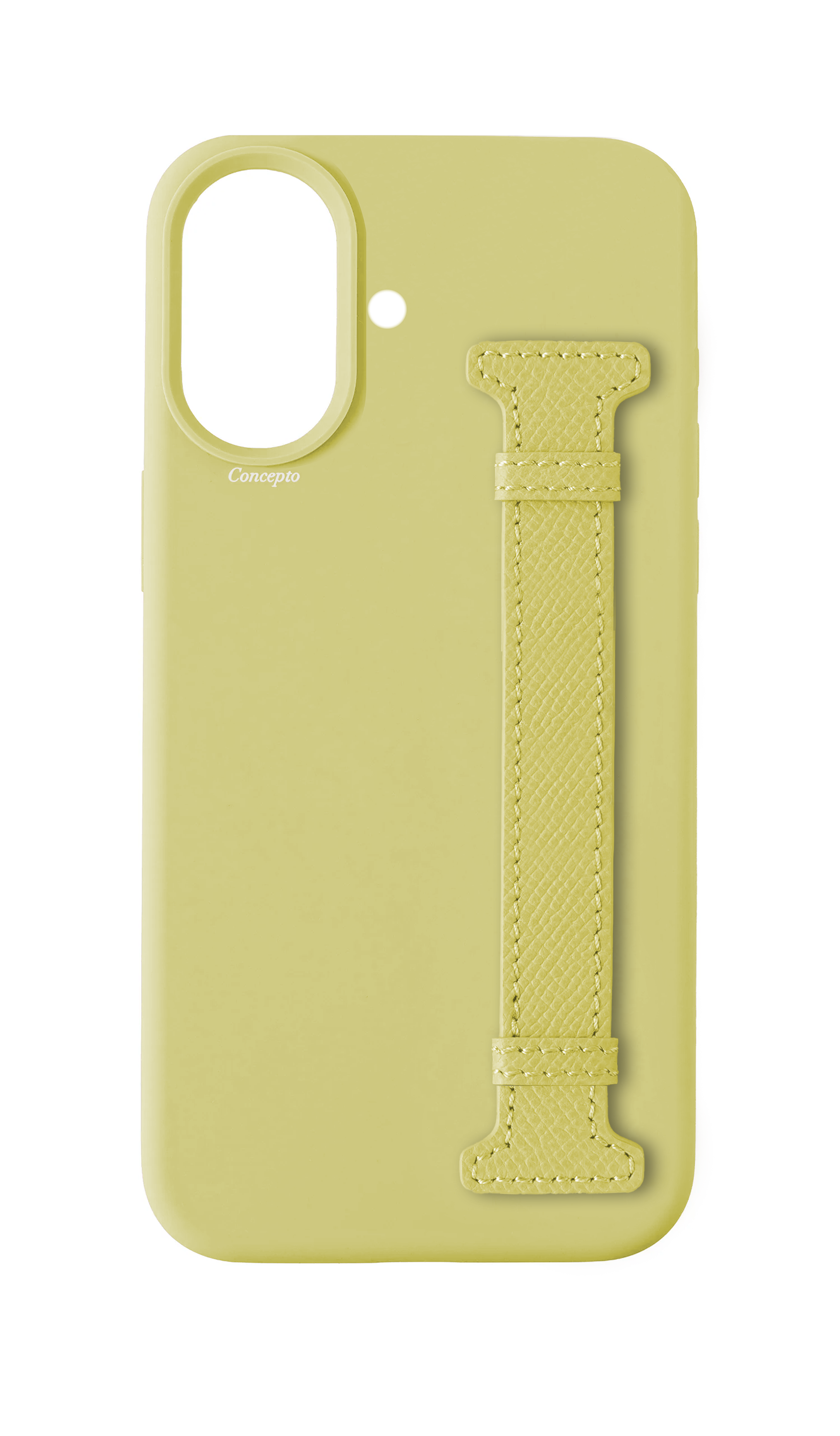Butter Yellow Silicon Side Strap Case