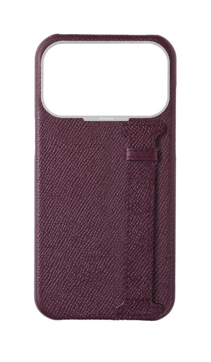 Maroon Epsom Side Strap Case