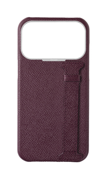 Maroon Epsom Side Strap Case