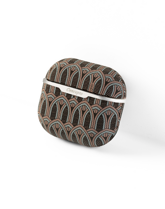 Cream Monogram AirPods Case (3rd & 4th Generation)