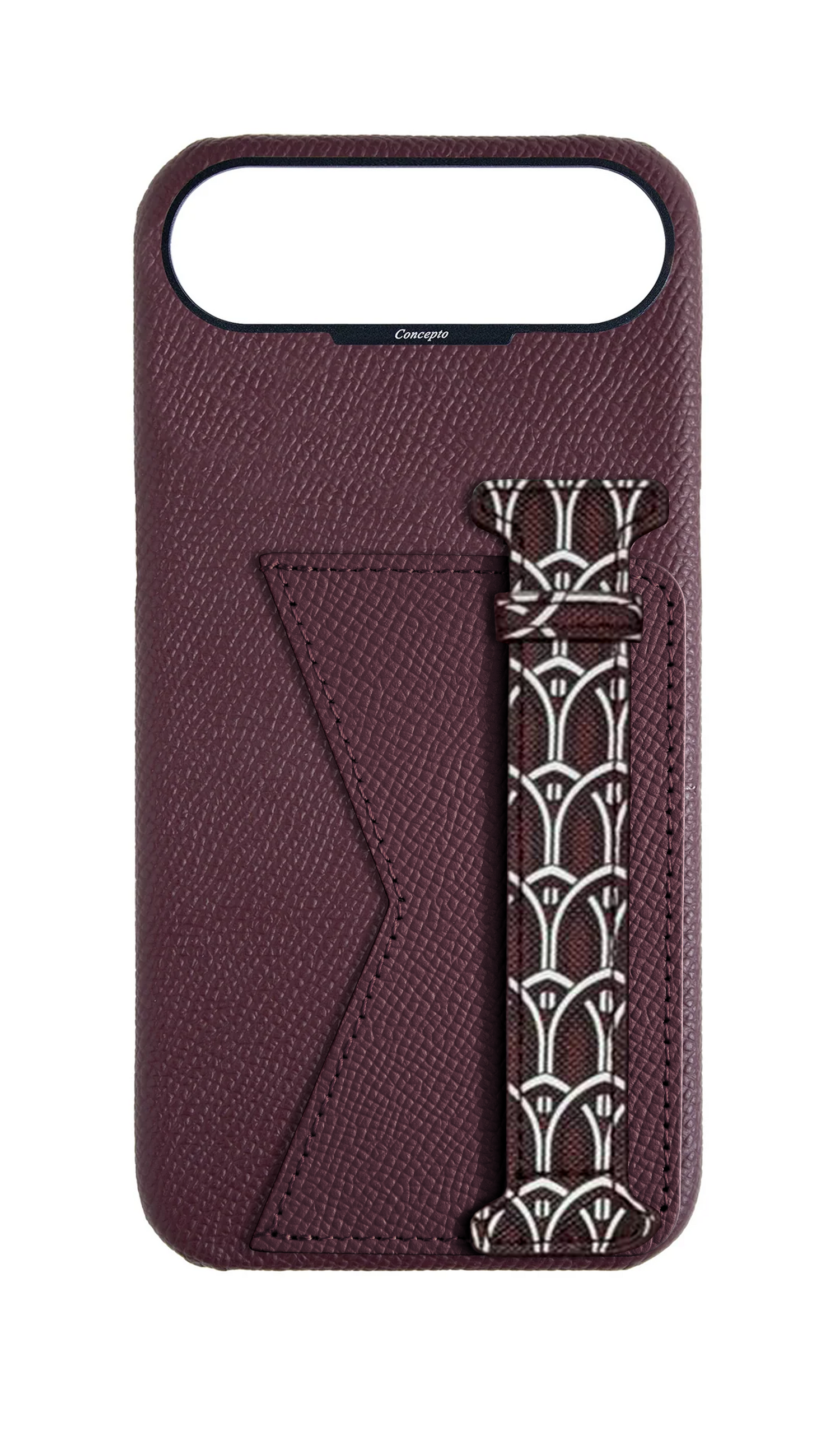 Maroon Monogram Duo Case