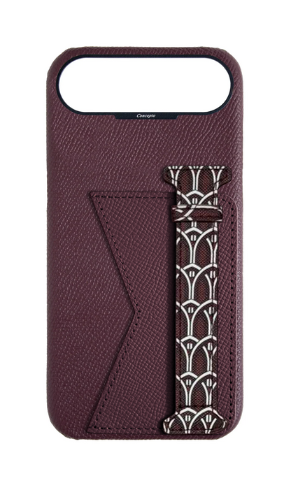 Maroon Monogram Duo Case
