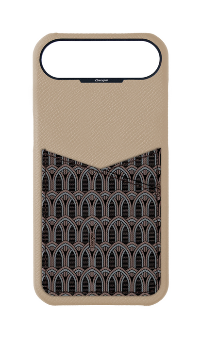 Cream Monogram Pocket Case