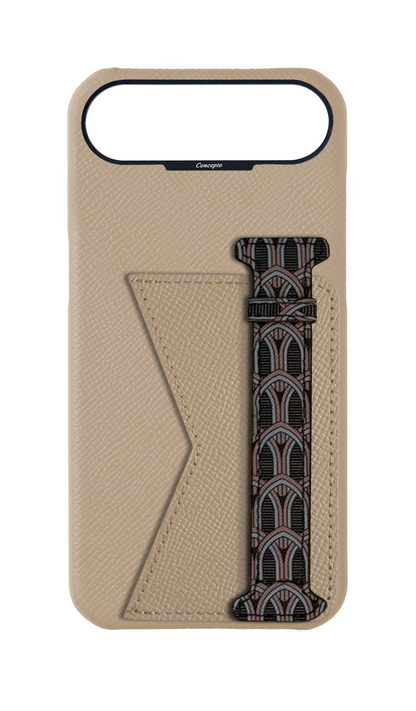 Cream Monogram Duo Case