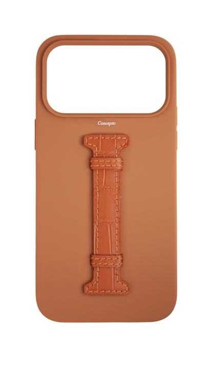 Tan Silicon Middle Strap Case