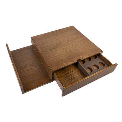 Brown Walnut Coffee Drawer