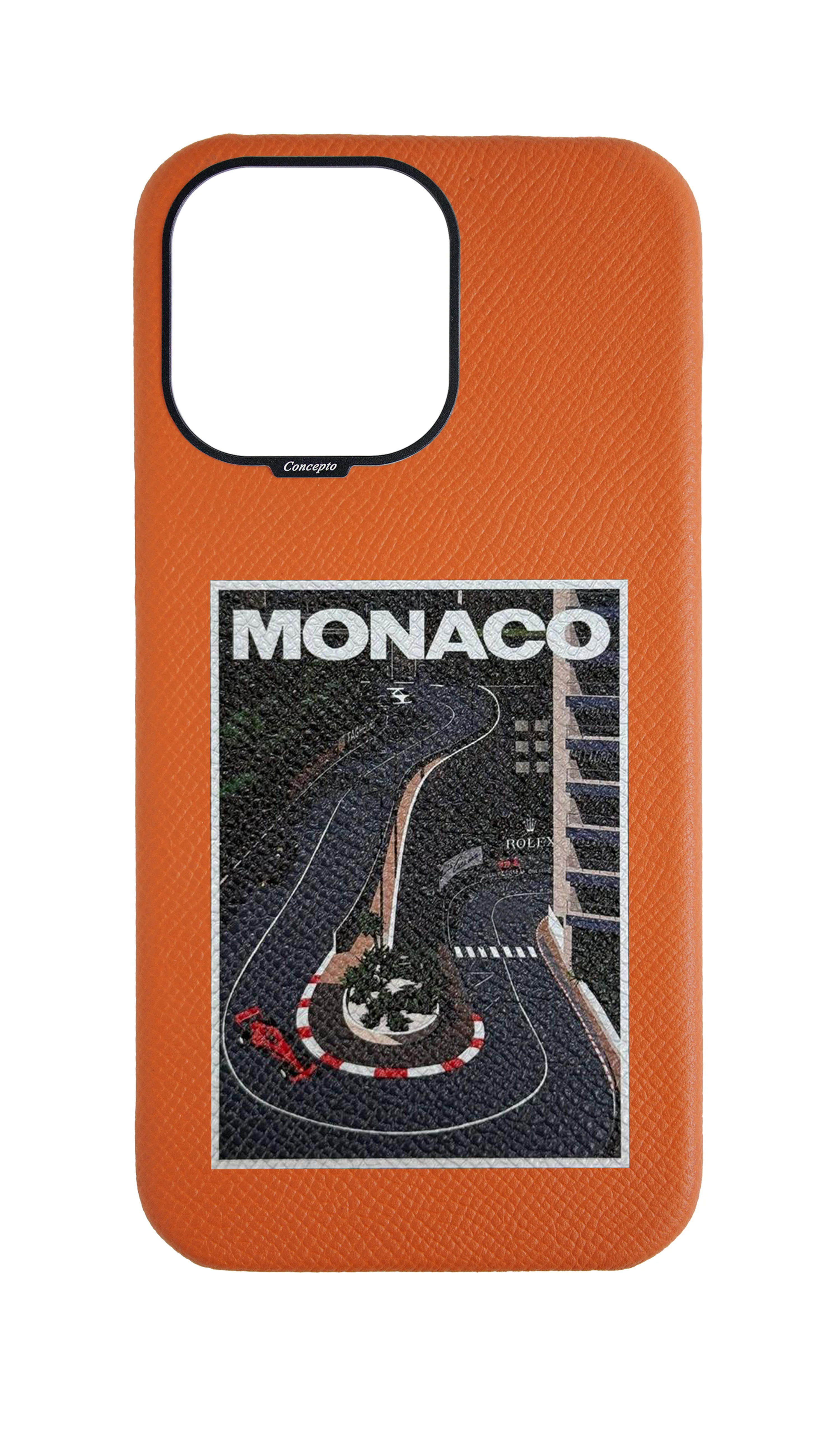 Orange Strapless Epsom Case - Monaco
