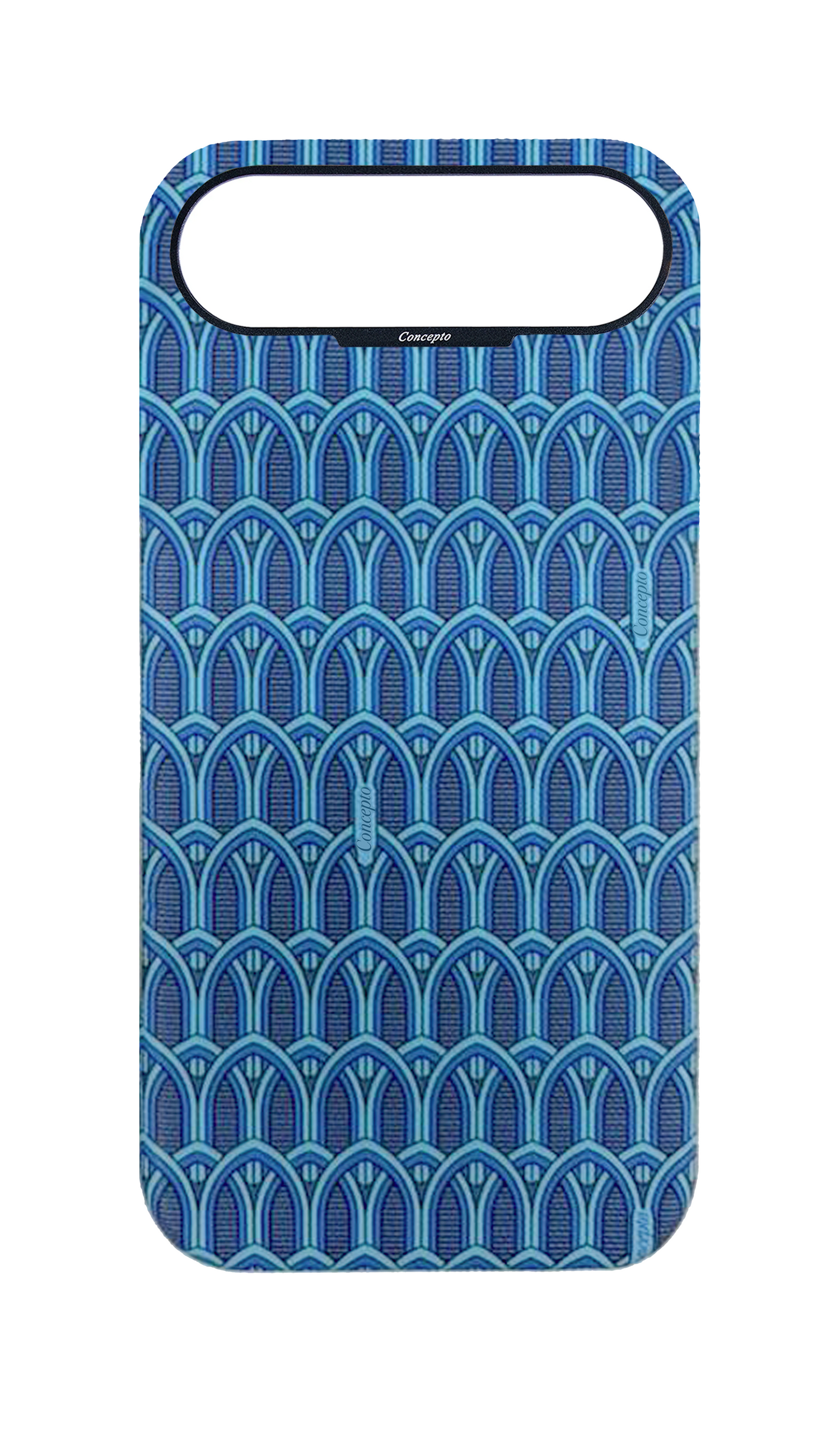 Blue Monogram Strapless Case