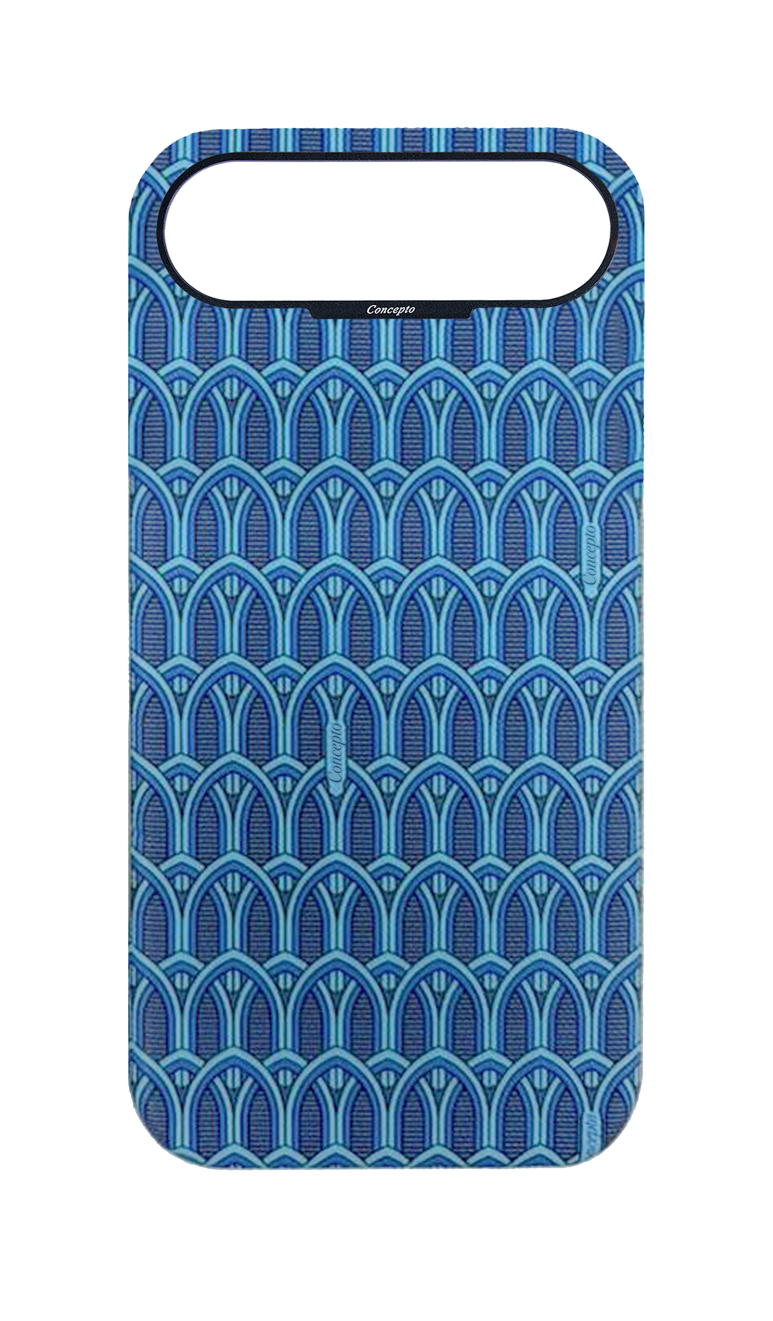Blue Monogram Strapless Case