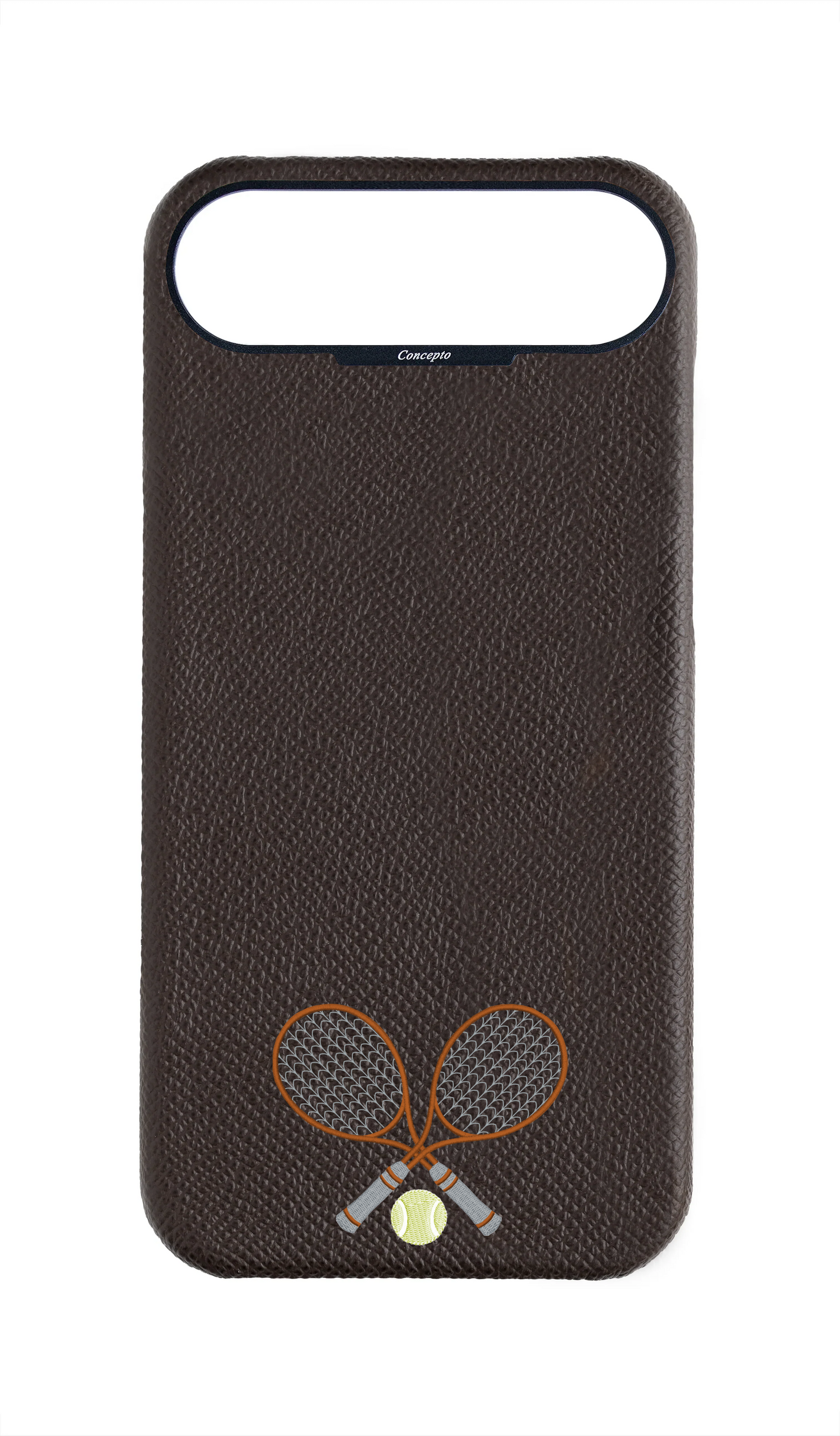 Brown Strapless Epsom Case - Concepto Racket