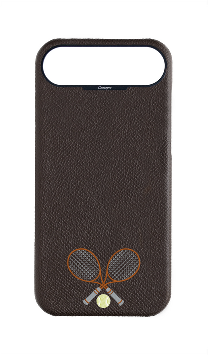 Brown Strapless Epsom Case - Concepto Racket