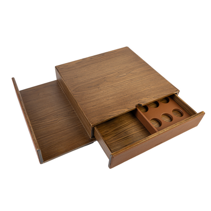 Tan Walnut Coffee Drawer