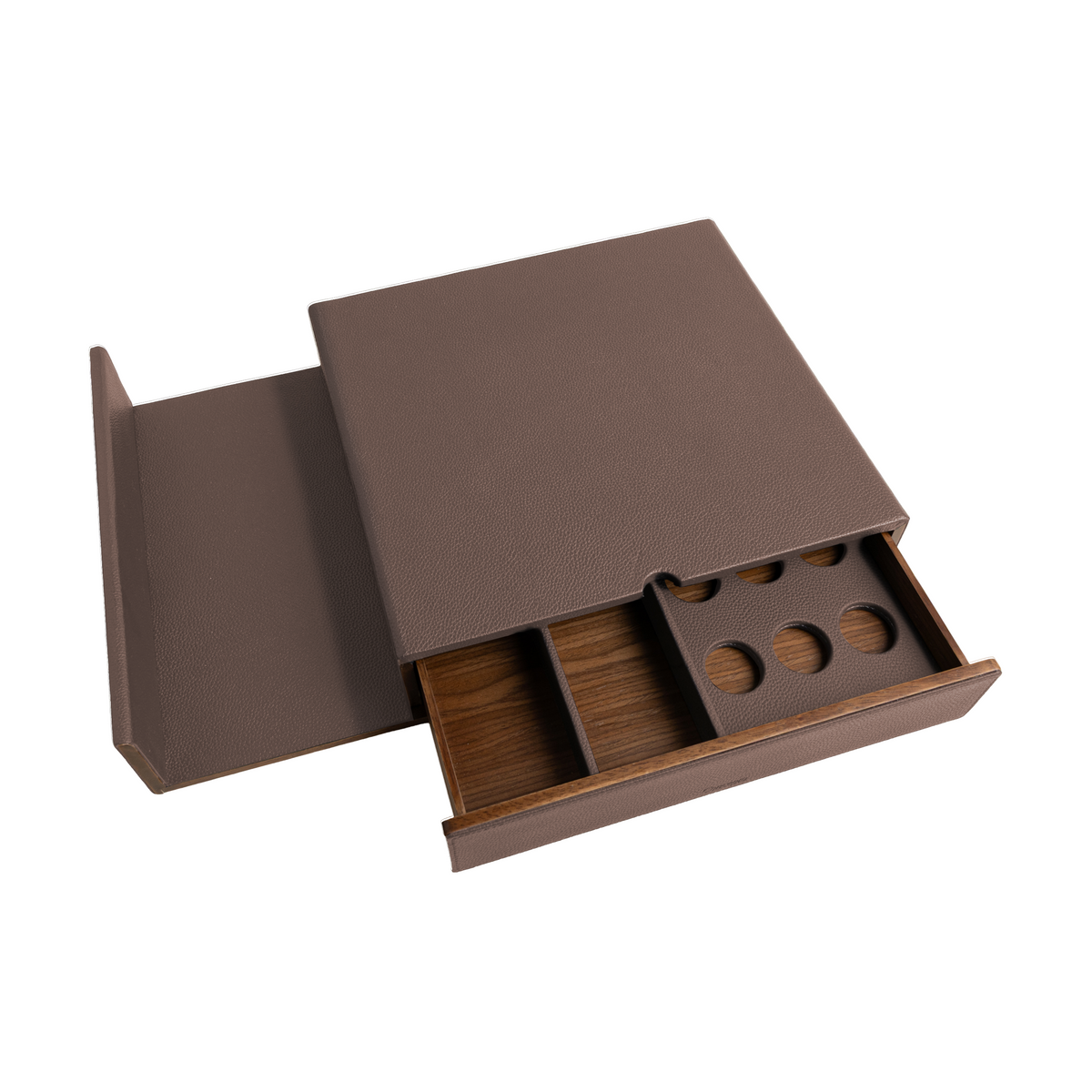 Brown Walnut Coffee Drawer