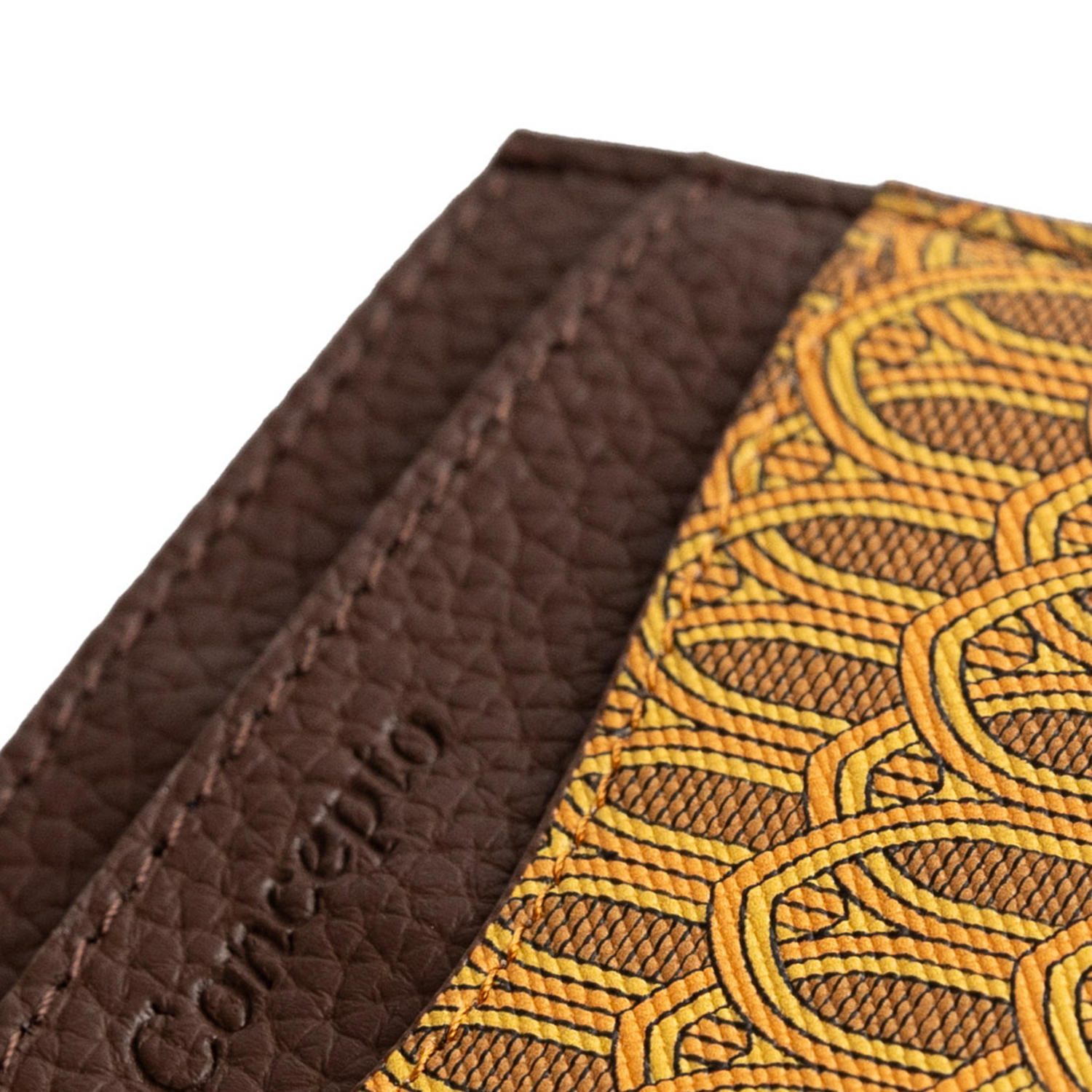 Yellow Monogram Cardholder