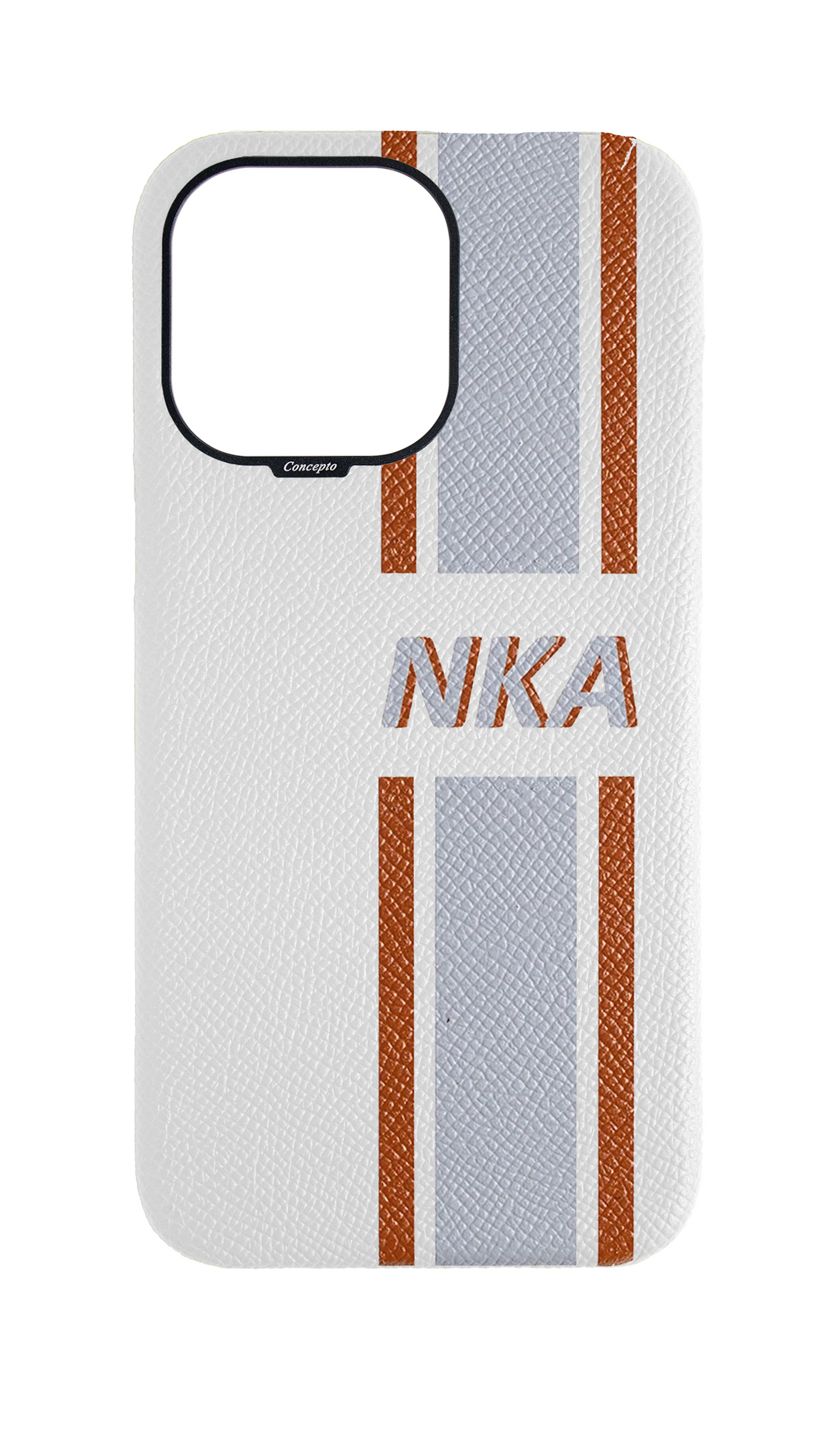 Striped White Strapless Case