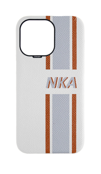 Striped White Strapless Case