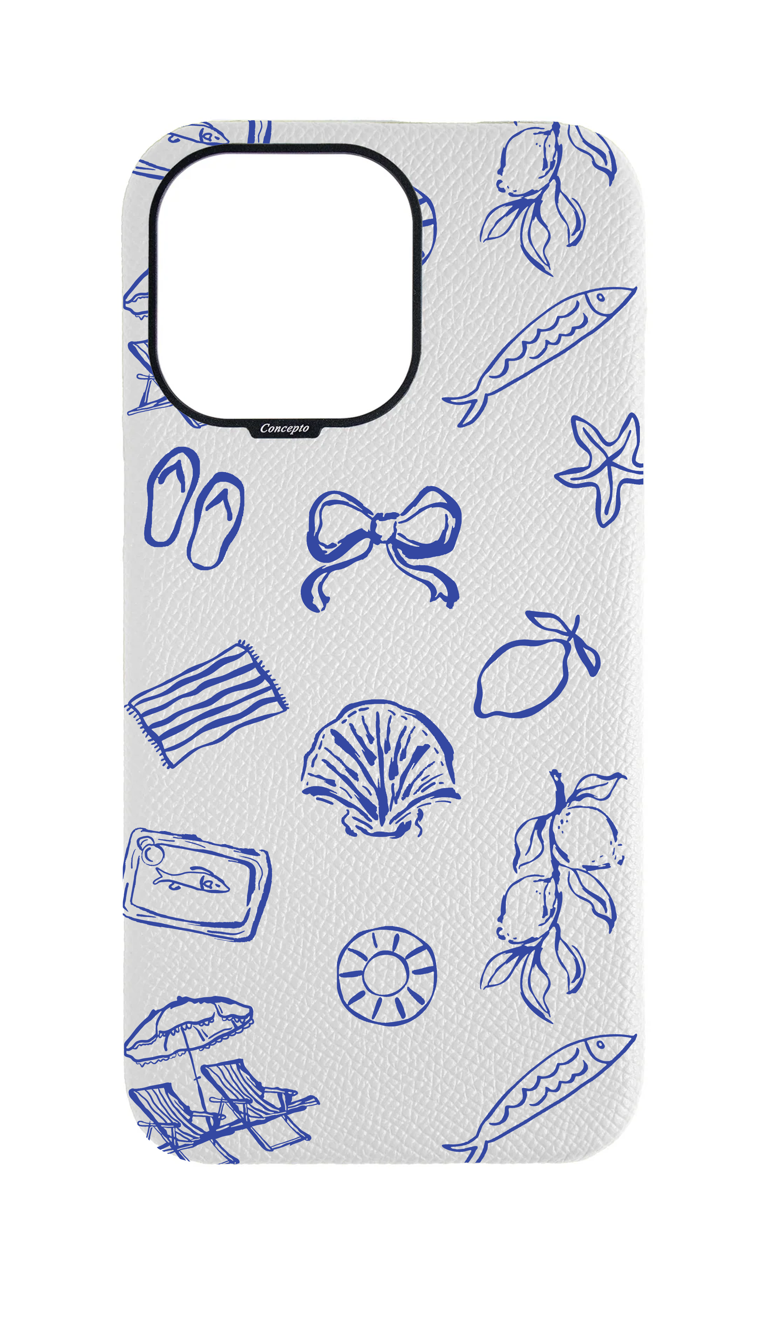 White Strapless Case - Coastal Escape