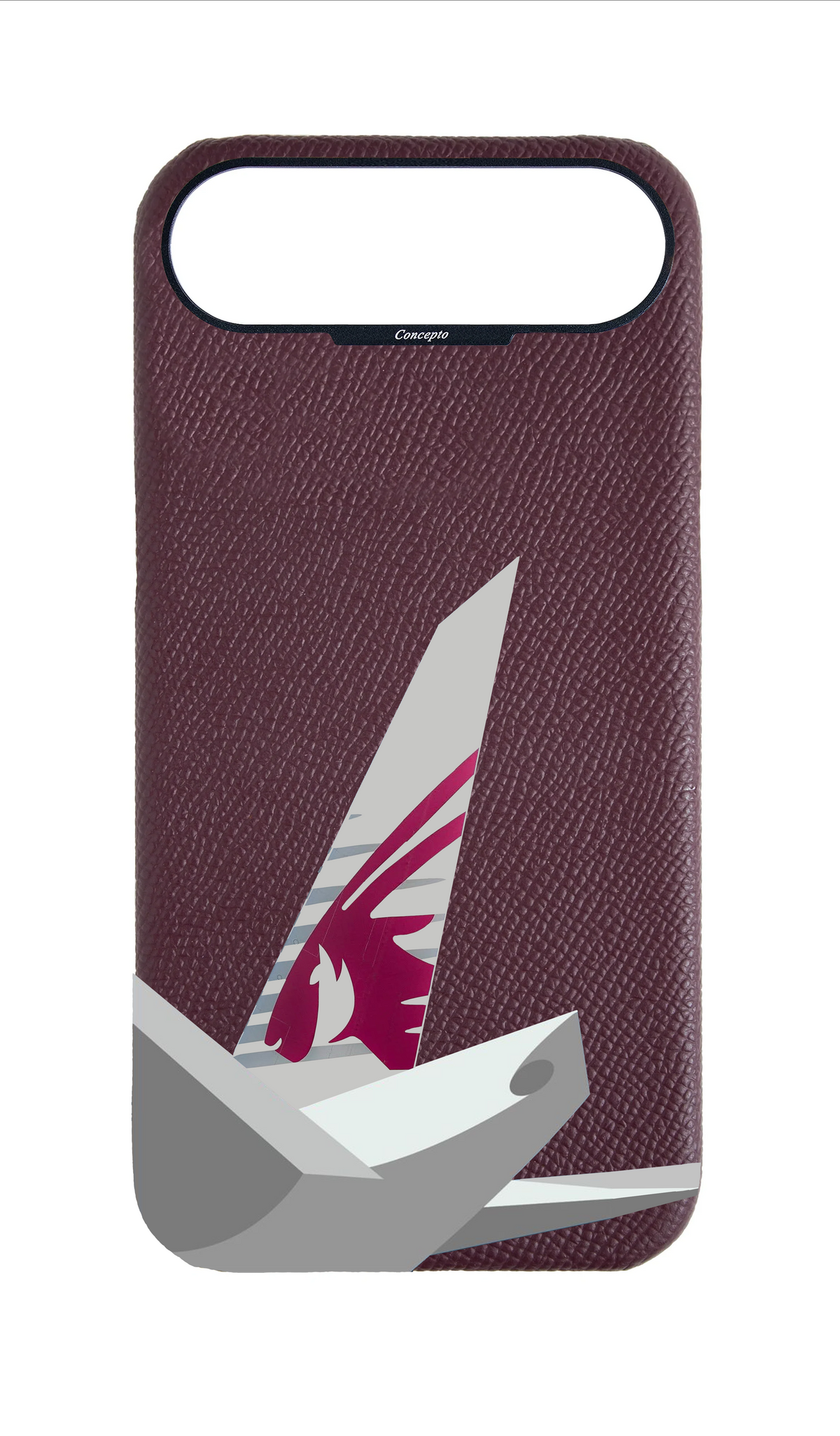 Maroon Strapless Epsom Case - QA Tail