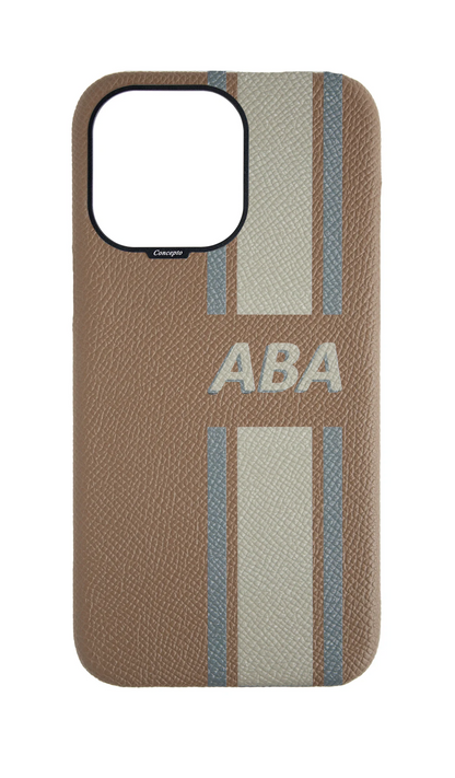 Striped Taupe Strapless Case