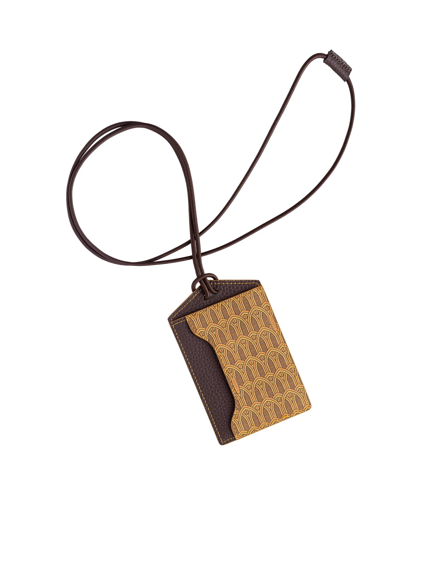 Yellow Monogram ID Holder