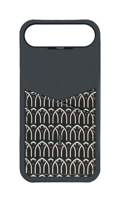 Grey Monogram Pocket Case