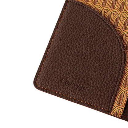 Yellow Monogram Passport Holder