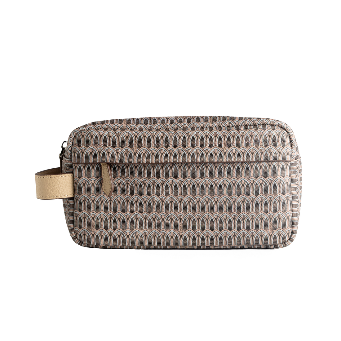 Cream Monogram Toiletry Pouch