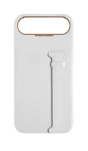 White Epsom Side Strap Case