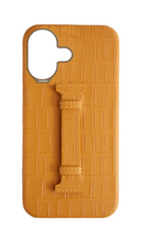 Matte Mustard Embossed Crocodile Case
