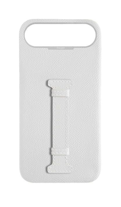 White Epsom Middle Strap Case