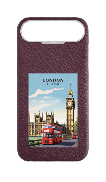 Maroon Strapless Epsom Case - London
