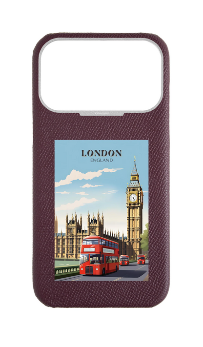 Maroon Strapless Epsom Case - London