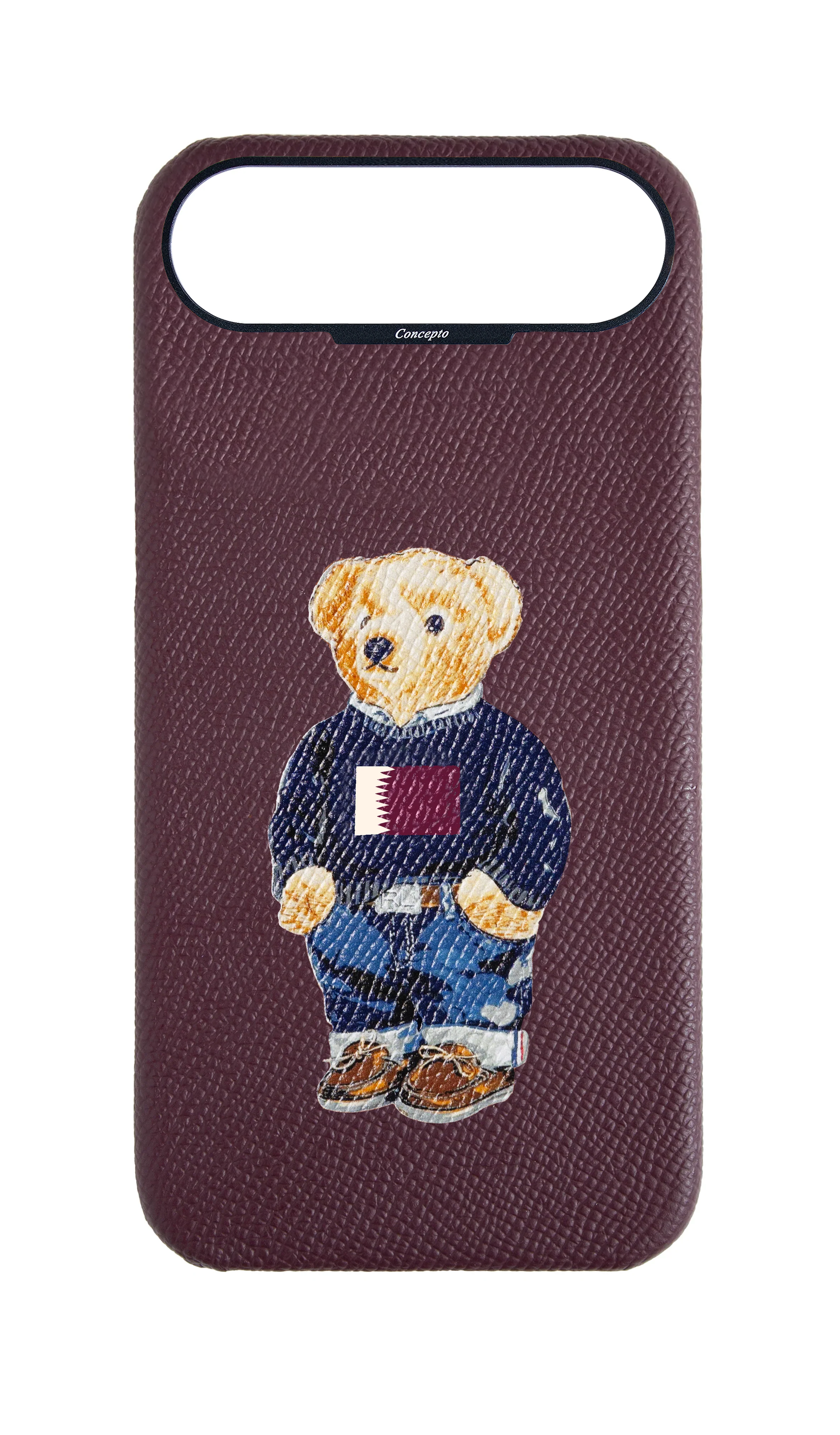Teddy Maroon Strapless Case (Qatar)
