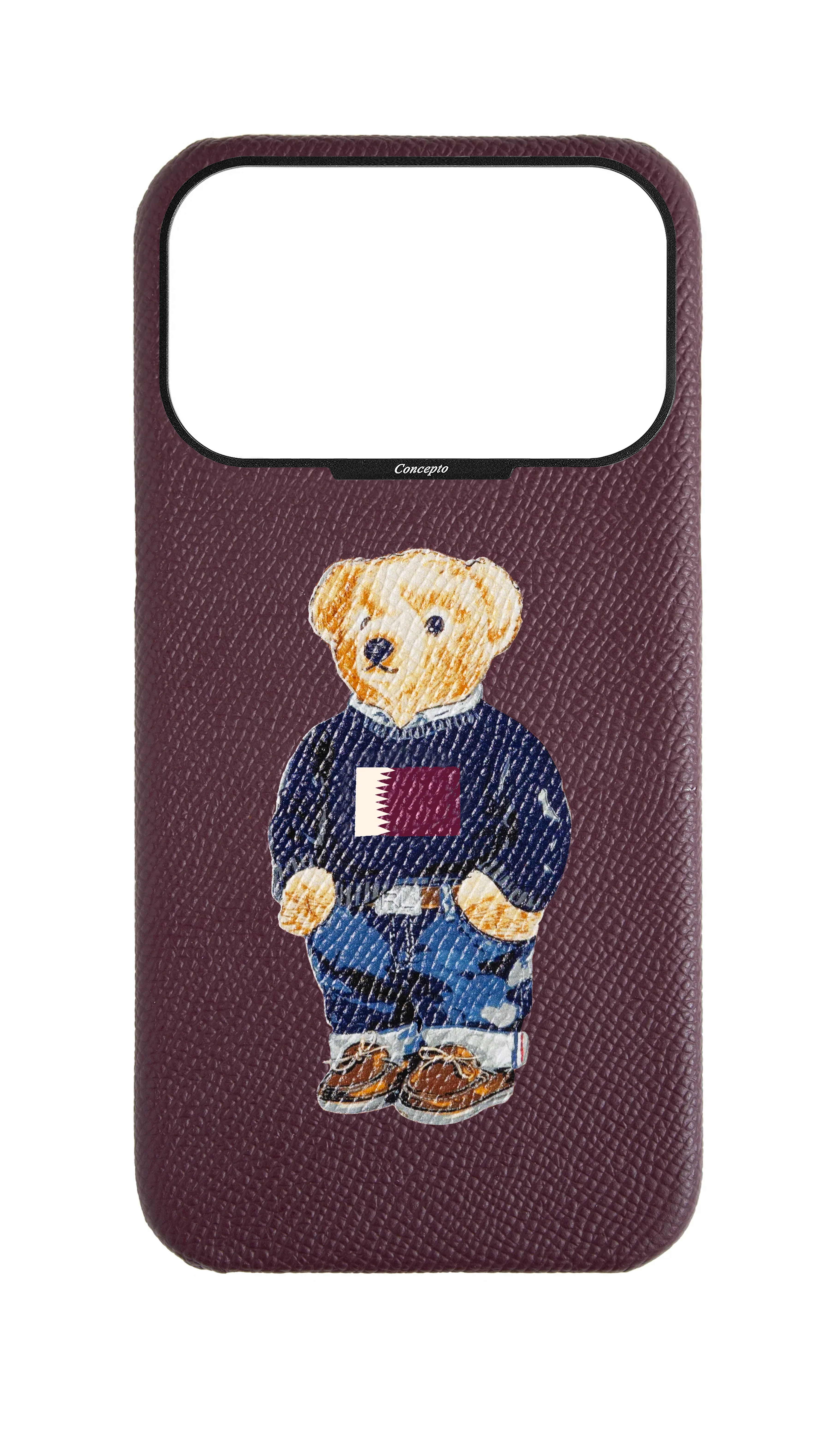 Teddy Maroon Strapless Case (Qatar)