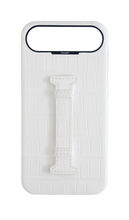 Matte White Embossed Crocodile Case