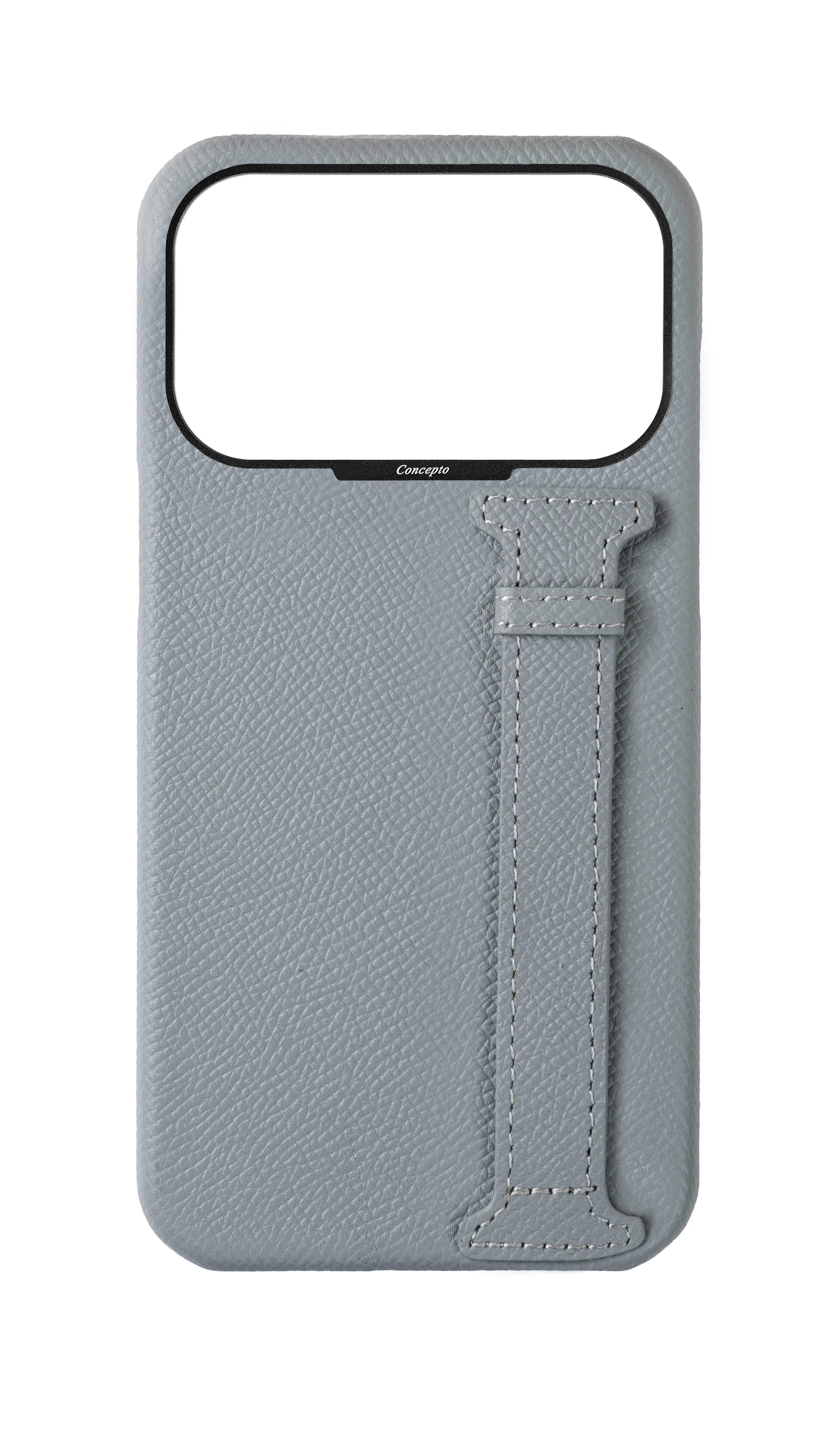 Light Blue Epsom Side Strap Case