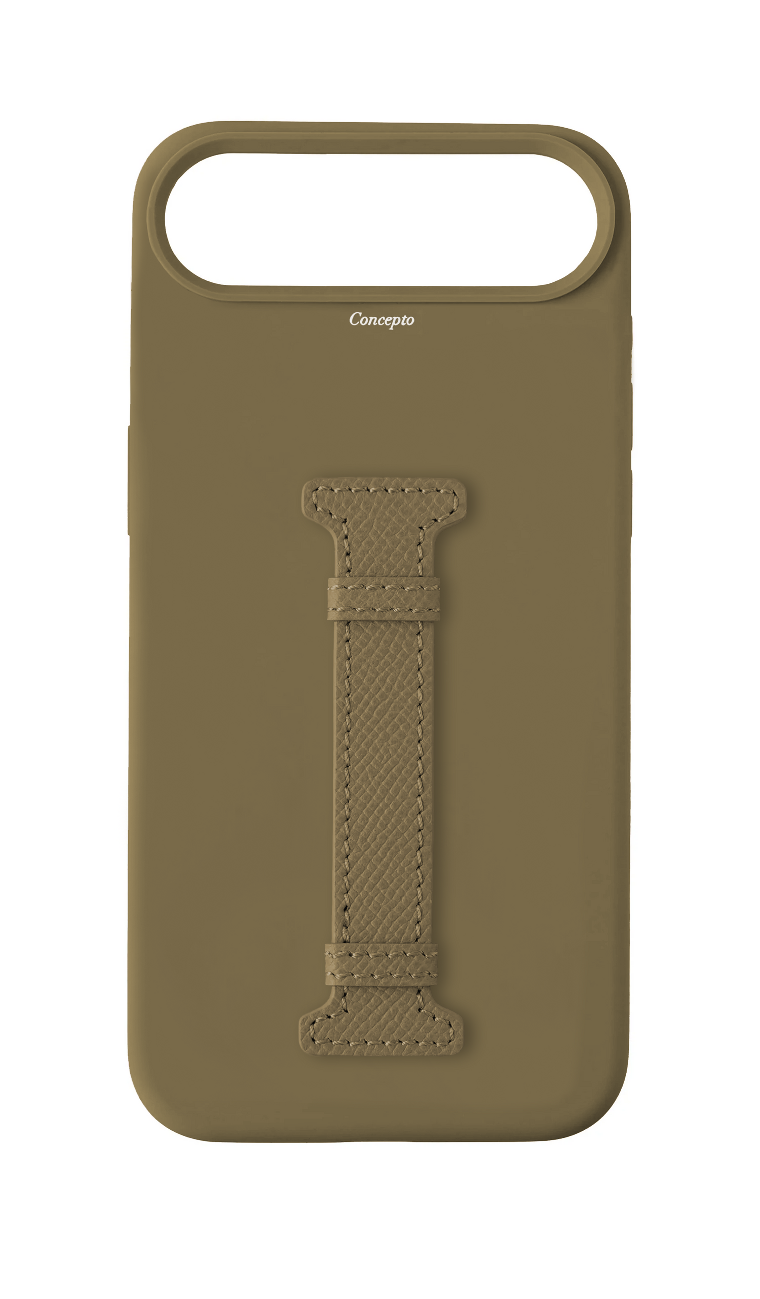 Taupe Silicon Middle Strap Case