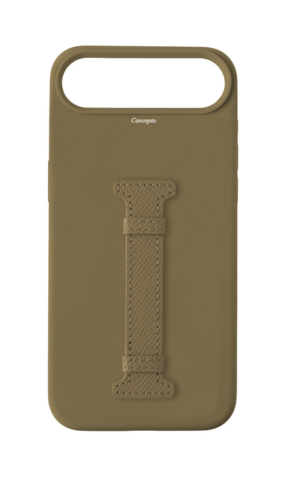 Taupe Silicon Middle Strap Case