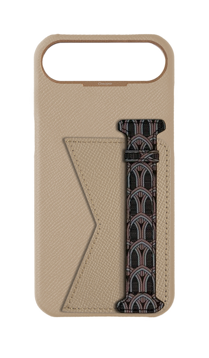 Cream Monogram Duo Case