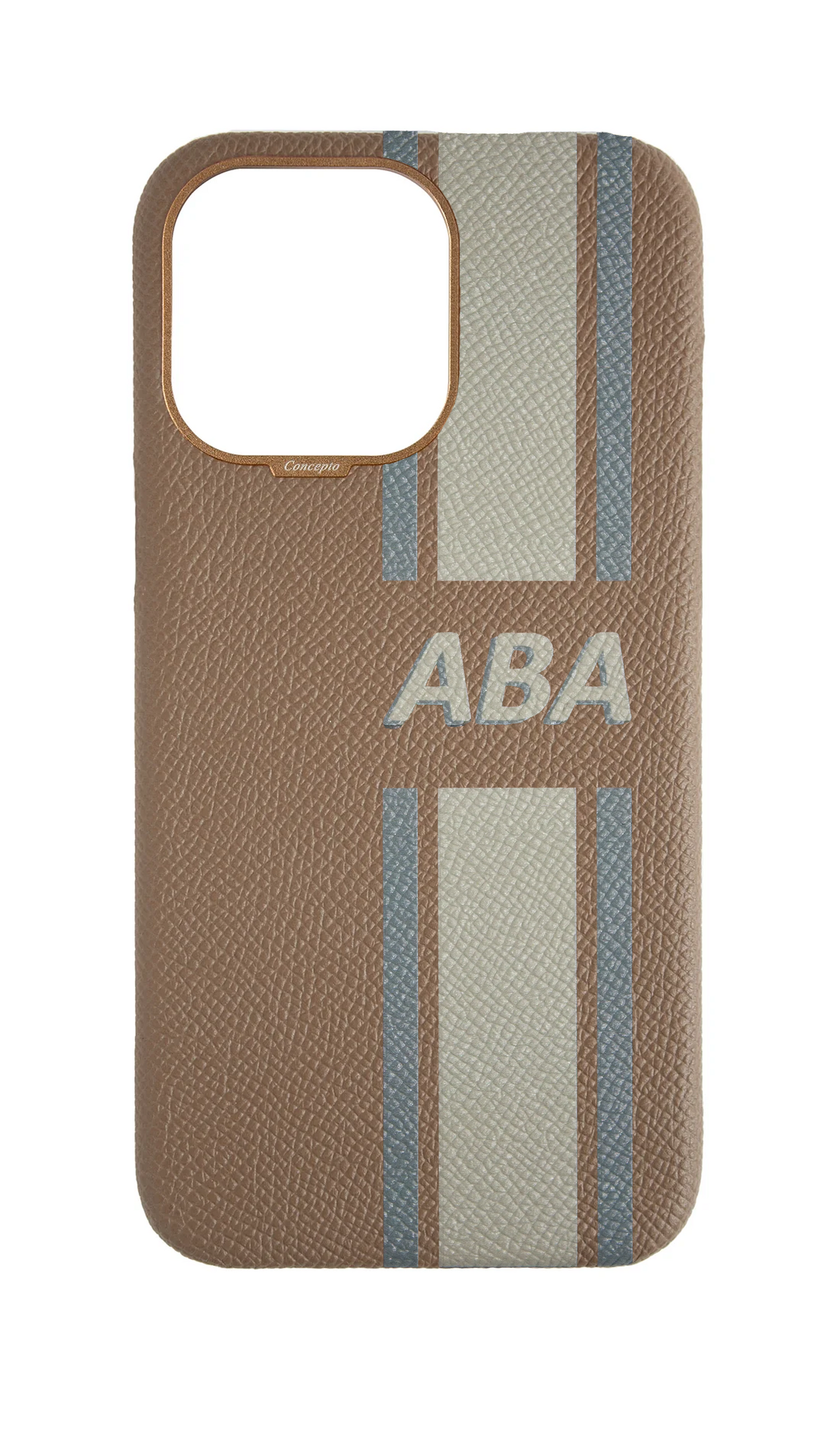 Striped Taupe Strapless Case