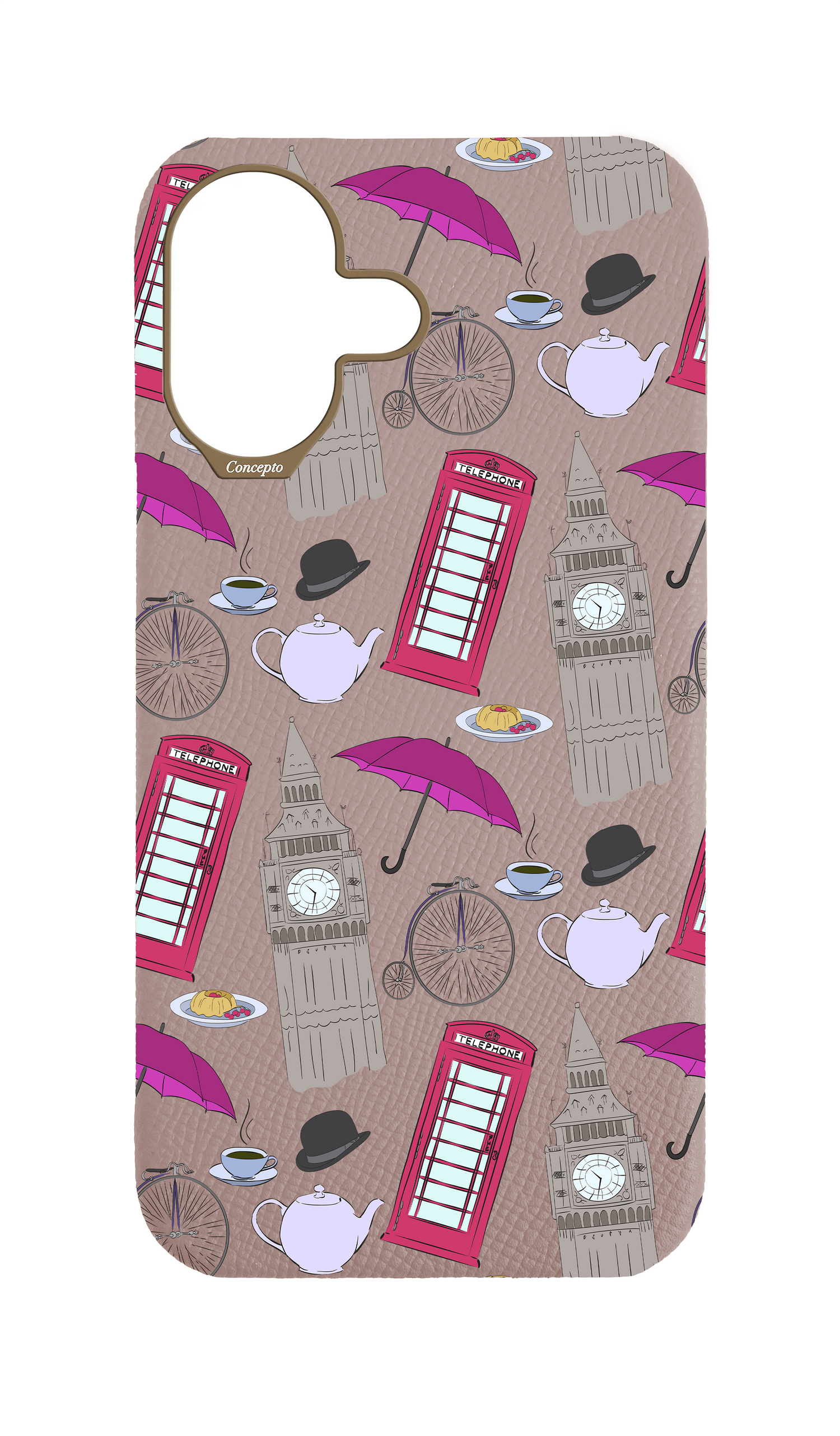 Blush Pink Strapless Case - London Icons