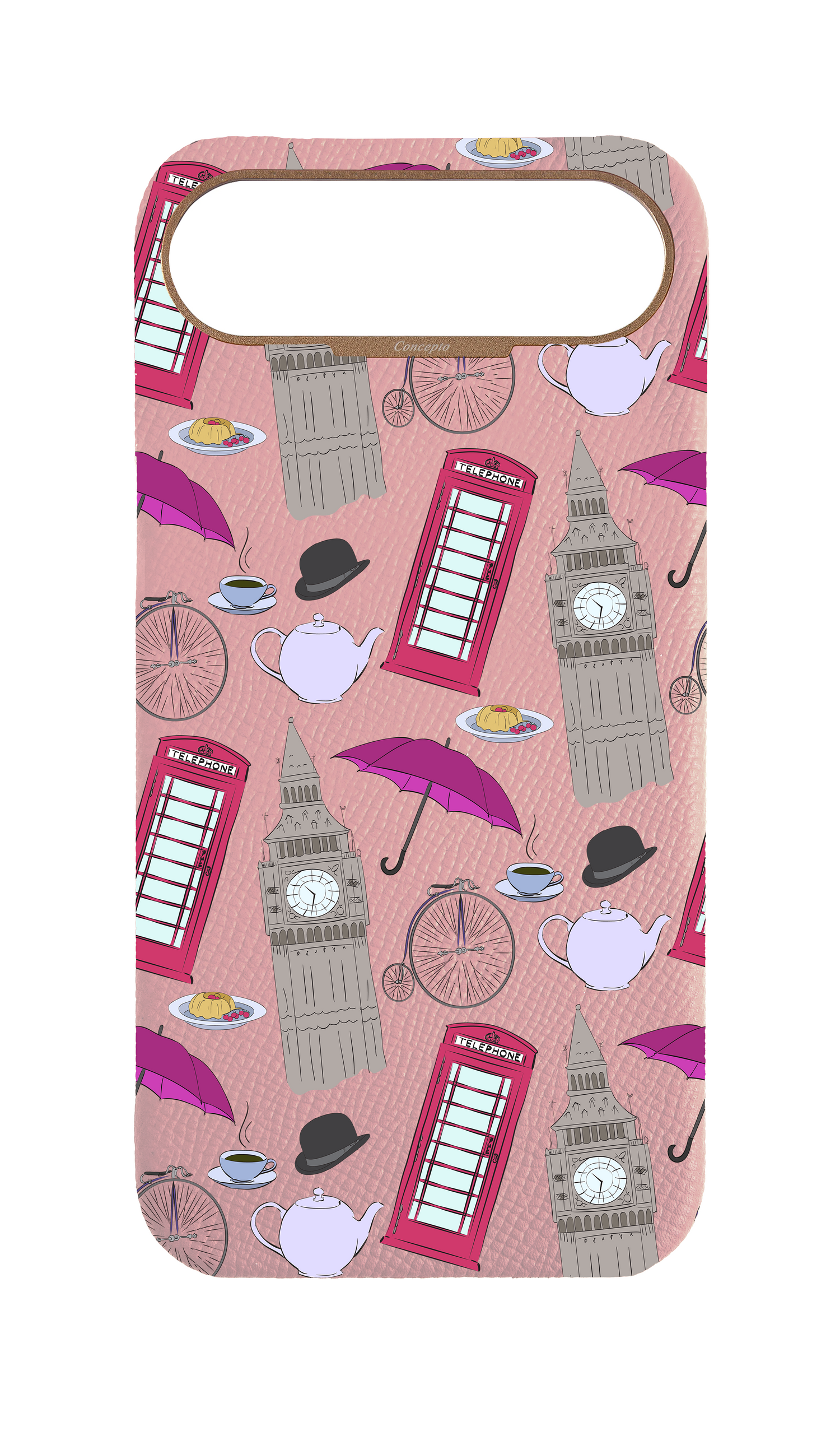 Pink Strapless Case - London Icons