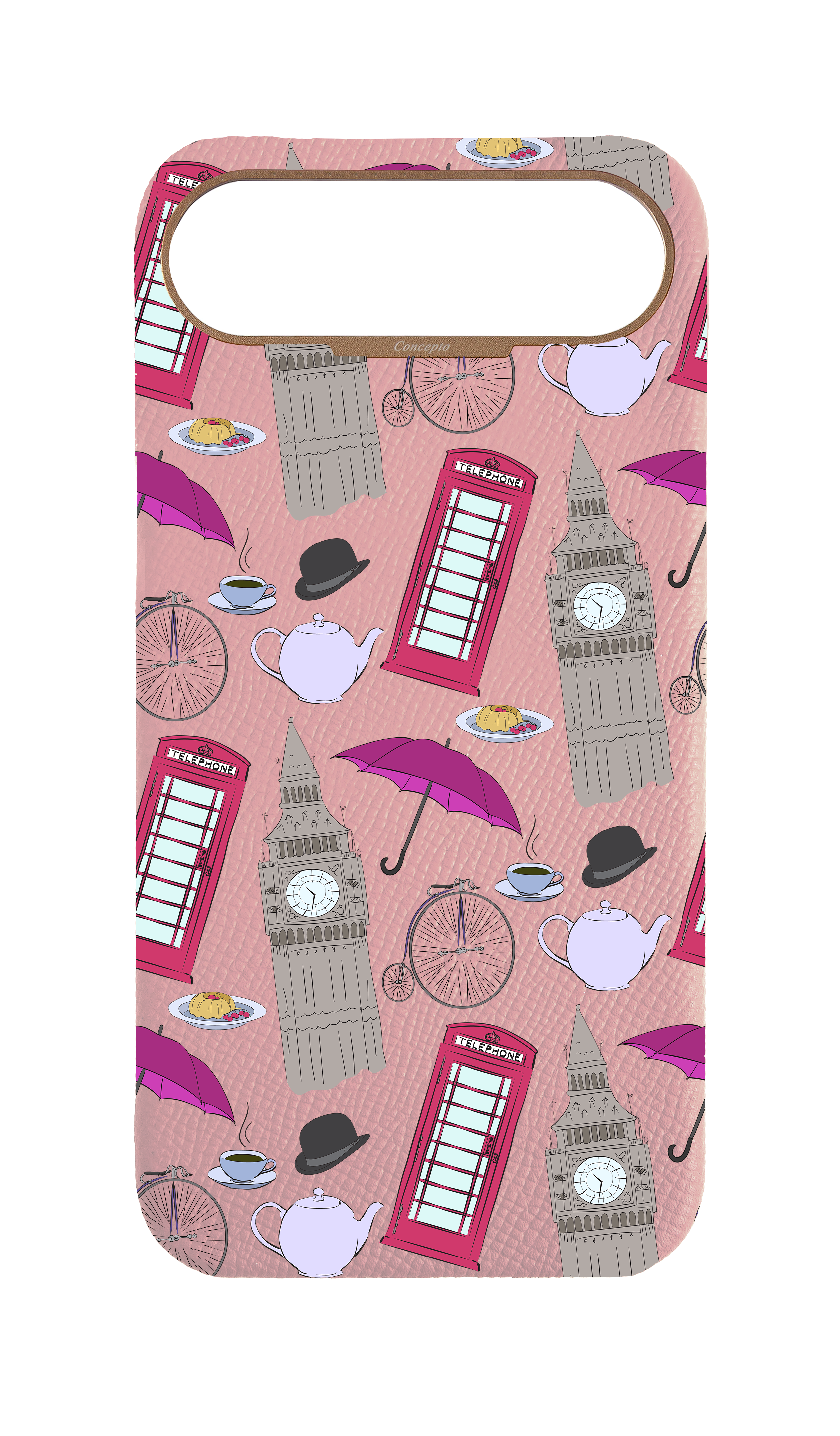 Pink Strapless Case - London Icons