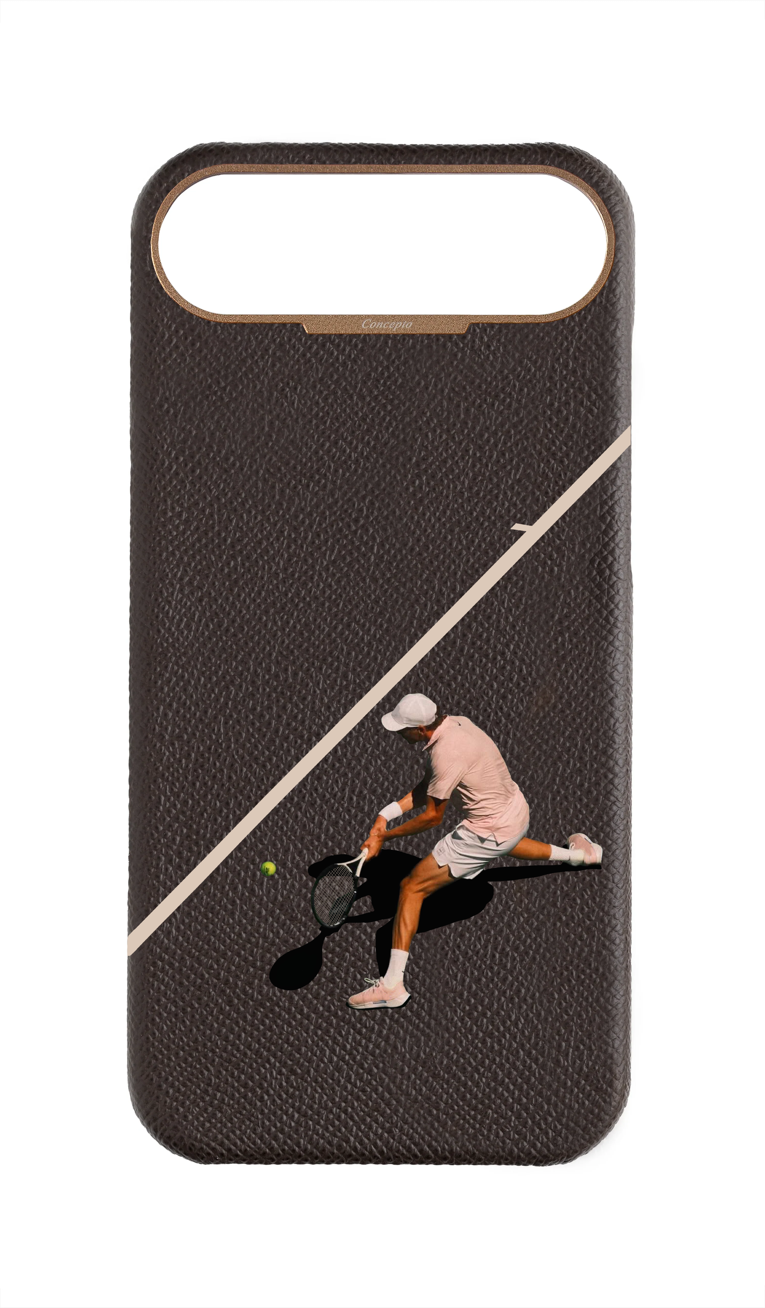 Brown Strapless Epsom Case - The Final Swing