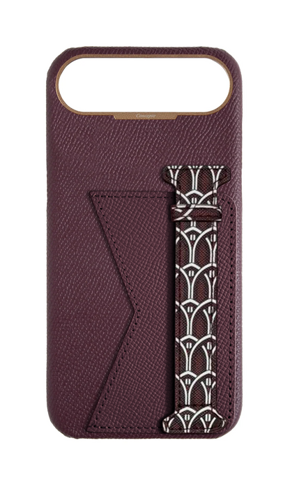 Maroon Monogram Duo Case
