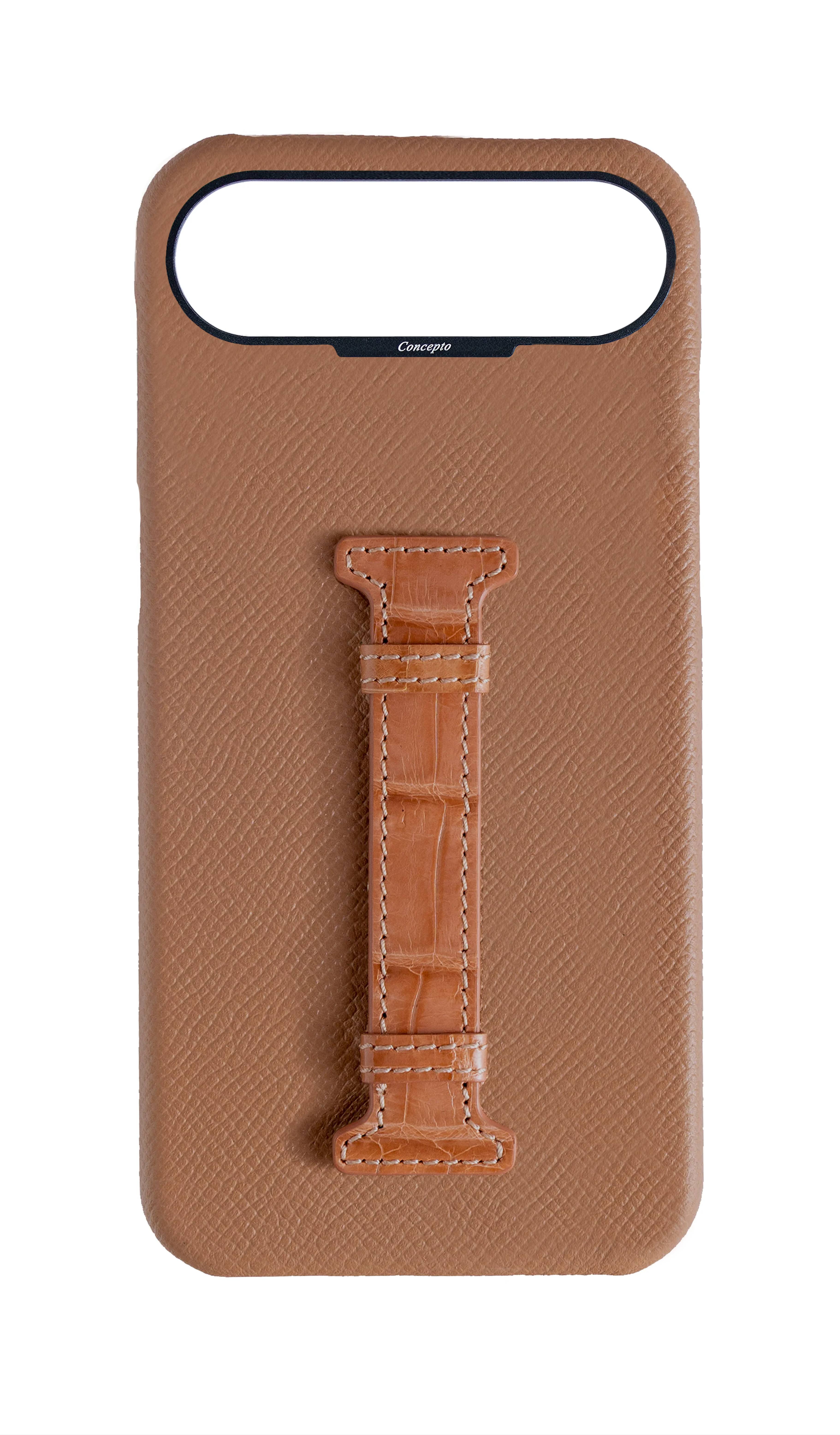 Soft Pink Exotic Crocodile Middle Strap Case