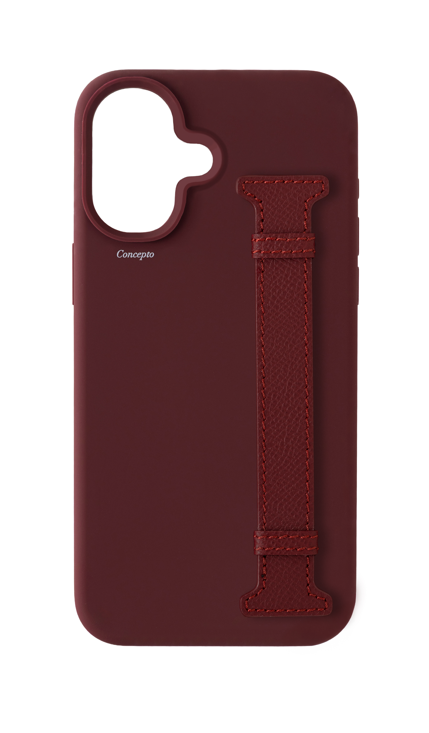 Maroon Silicon Side Strap Case